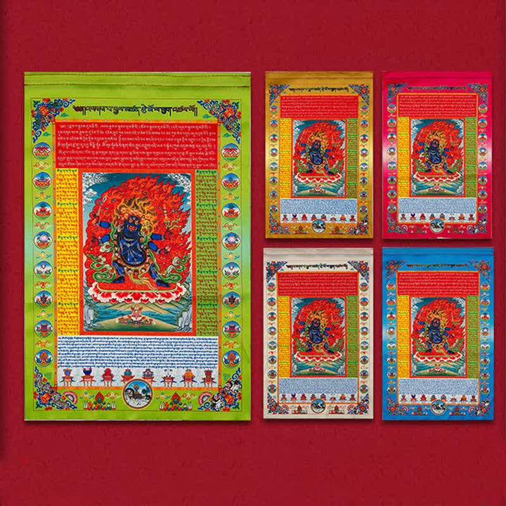 Buddha Stones チベットの10色風馬仏像ヒーリング縁起屋外祈祷旗 - image 14