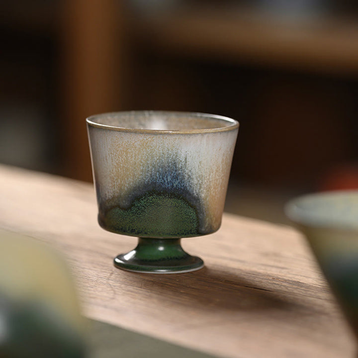 Buddha Stonesヴィンテージ炉変成窯磁器ティーカップカンフーティーカップ