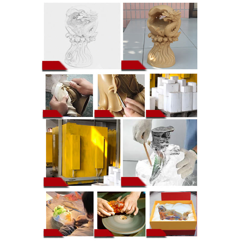 Buddha Stones手作り 笑う仏像 琉璃水晶 芸術品 富の像 家の装飾 - image 11