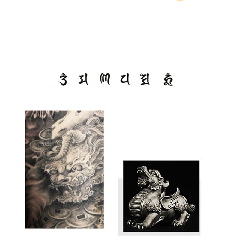 Buddha Stonesダブル貔貅 風水 銅貨オーム・マニ・パドメ・フム紐ブレスレット - image 15
