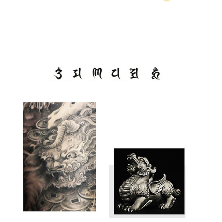 Buddha Stonesダブル貔貅 風水 銅貨オーム・マニ・パドメ・フム紐ブレスレット - image 15