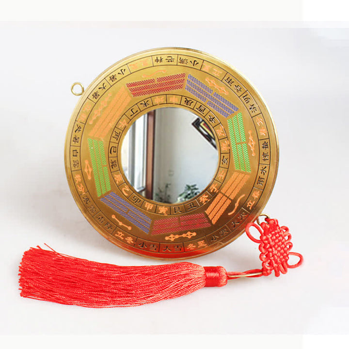 風水八卦図 銅貨 中国結び バランスエネルギーマップ - 16cm - 四季八卦図 - 凹面鏡 - image 10