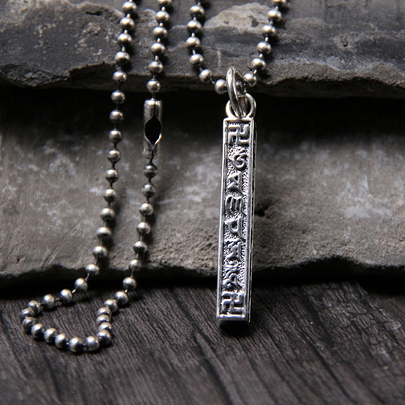 Buddha Stones925 スターリングシルバー チベットオーム・マニ・パドメ・フム仏陀 卍シンボル 知恵のネックレスペンダント - image 2
