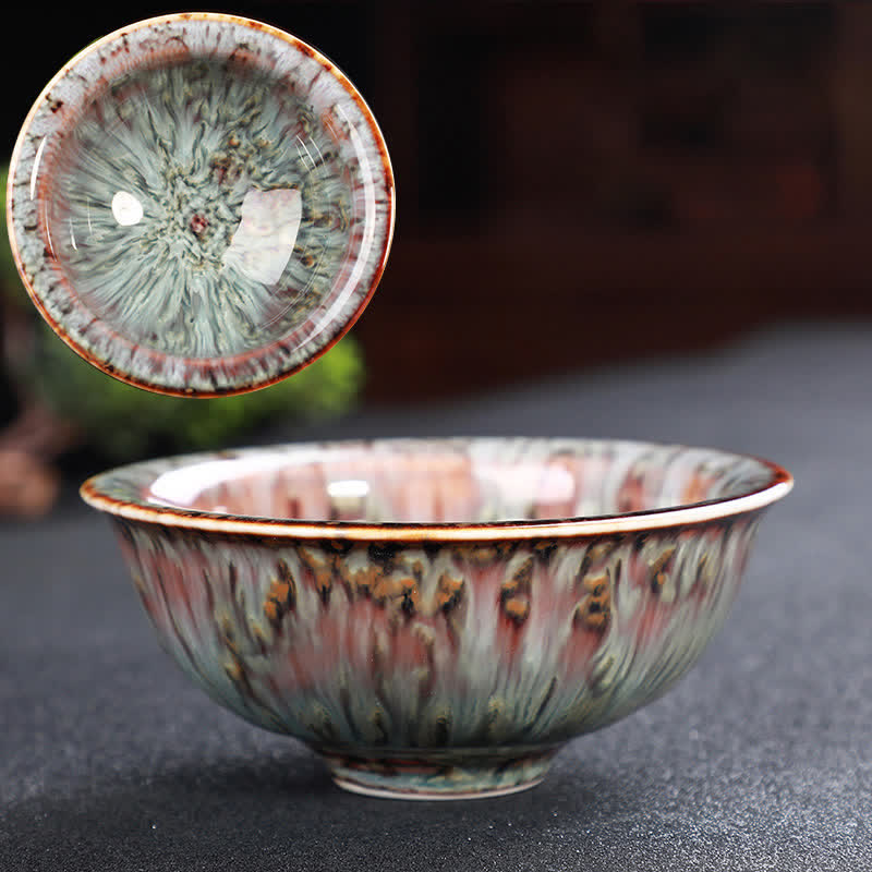 Buddha Stonesカラフル セラミック ティーカップ ホームオフィス ティーカップ - ライトサーモン - image 64