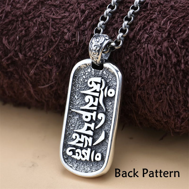 Buddha Stones925 スターリングシルバー ザキラム 富の女神オーム・マニ・パドメ・フム平和のネックレス ペンダント - image 4