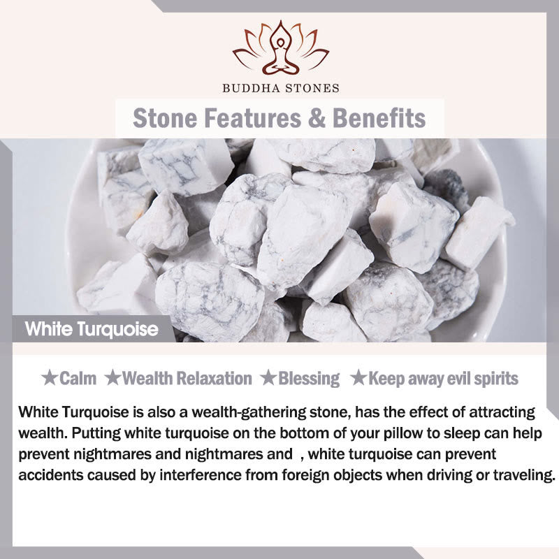 Buddha Stones 天然石クォーツ ヒーリングブレスレット