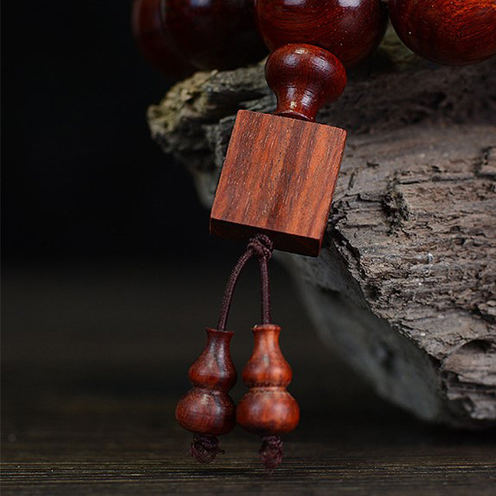 Buddha Stonesチベット小葉赤檀リラクゼーションブレスレット