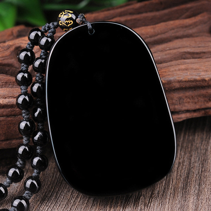 Buddha Stones黒曜石 龍成就ペンダントネックレス - image 5