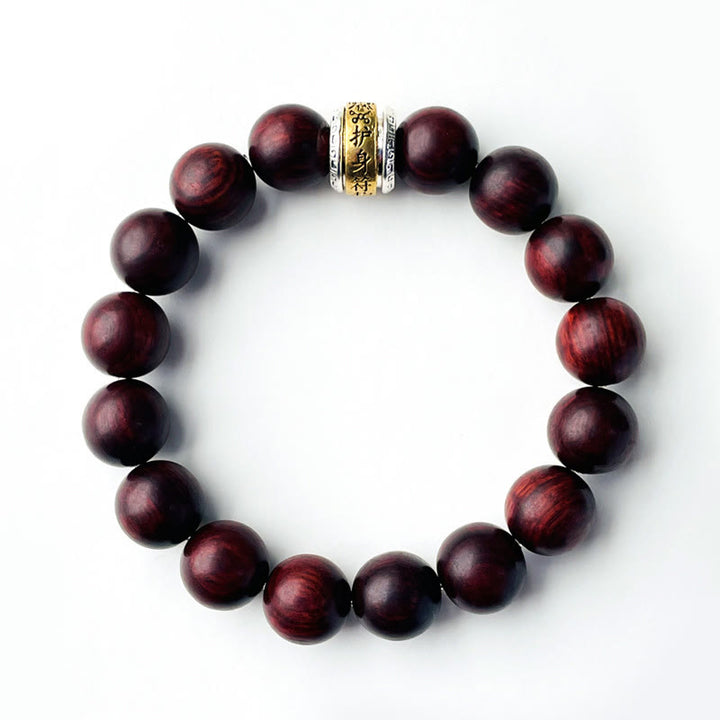 Buddha Stones小葉紅檀お守りブレスレット