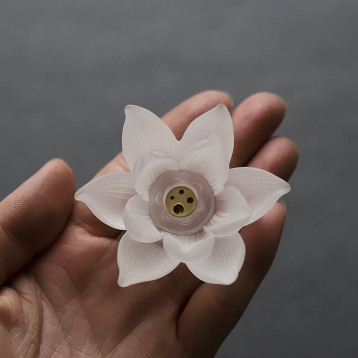 Buddha Stonesミニ蓮華琉璃クリスタルヒーリング瞑想スティック香炉 - image 6