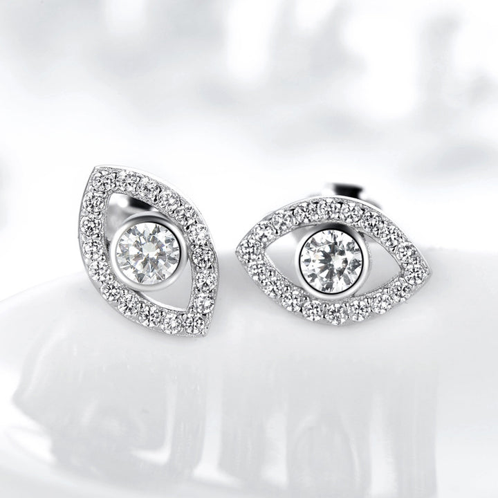 Buddha Stones925スターリングシルバー 邪眼シンボル 守護スタッドピアス