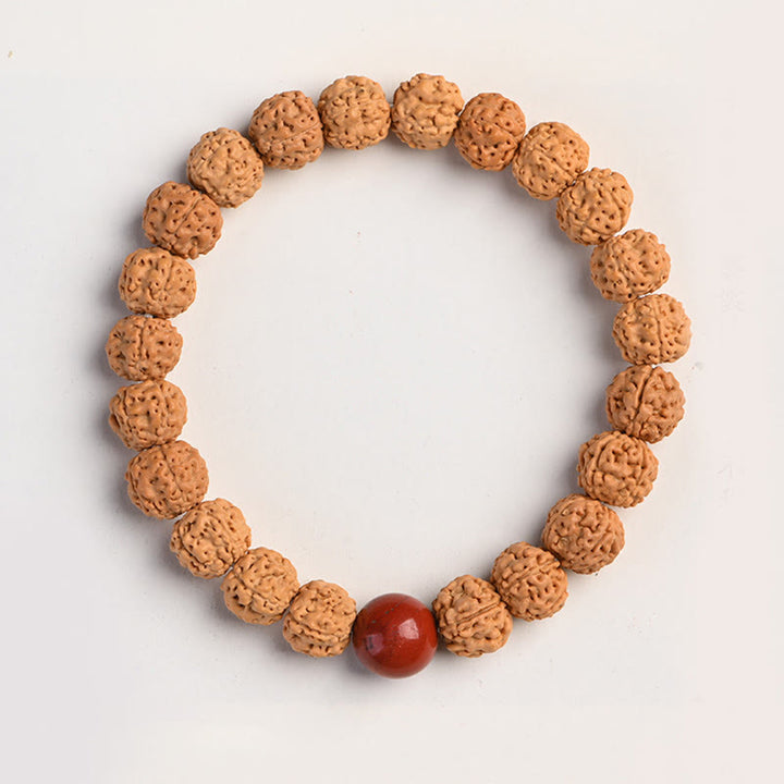 Buddha Stonesチベット ルドラークシャ 菩提樹 富と縁起のブレスレット