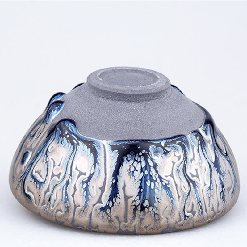 Buddha Stones手作りティーツリーデザイン中国Jianzhan陶器ティーカップカンフーティーカップ