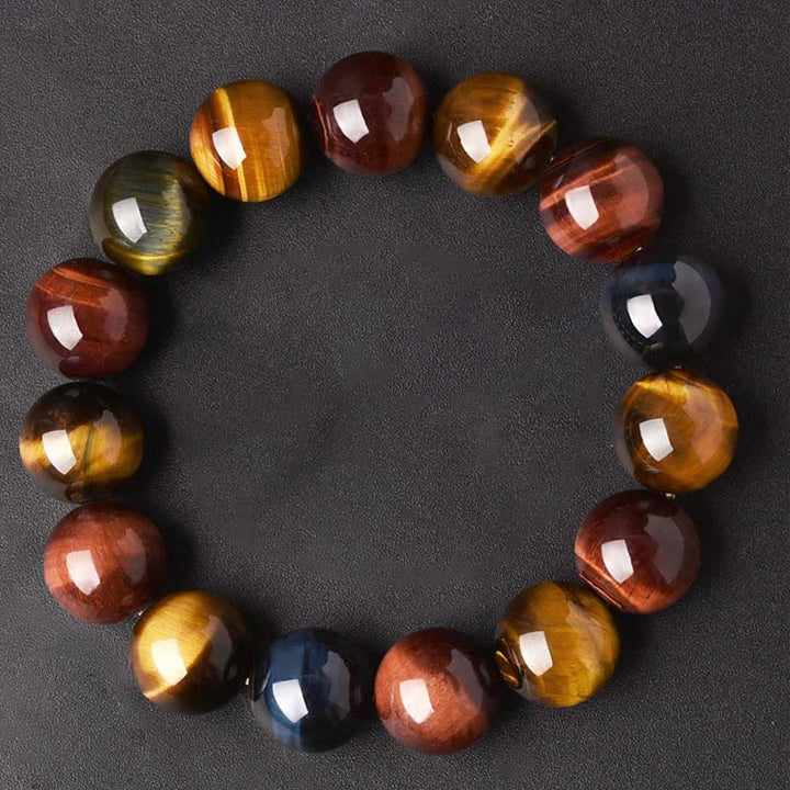 Buddha Stones天然タイガーアイ ポジティブプロテクションブレスレット