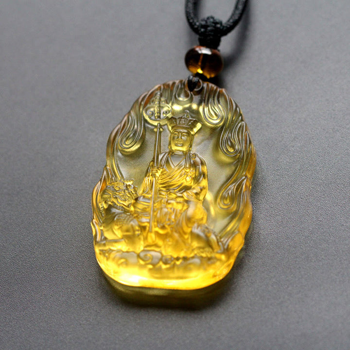 Buddha Stones地蔵仏リウリ クリスタル セレニティ アミュレット ネックレス ペンダント