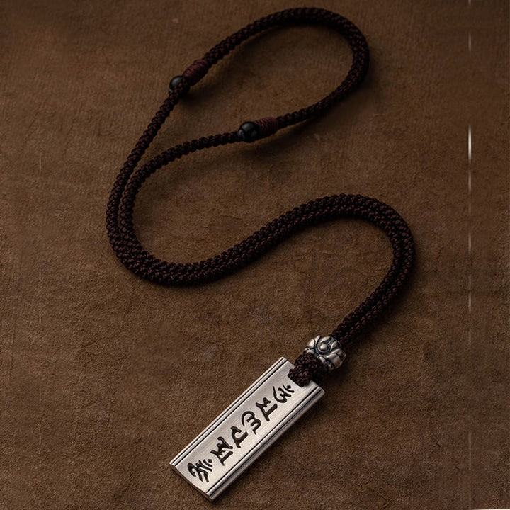 Buddha Stones999スターリングシルバーオーム・マニ・パドメ・フム彫刻入り 蓮の知恵ネックレスペンダント - image 15