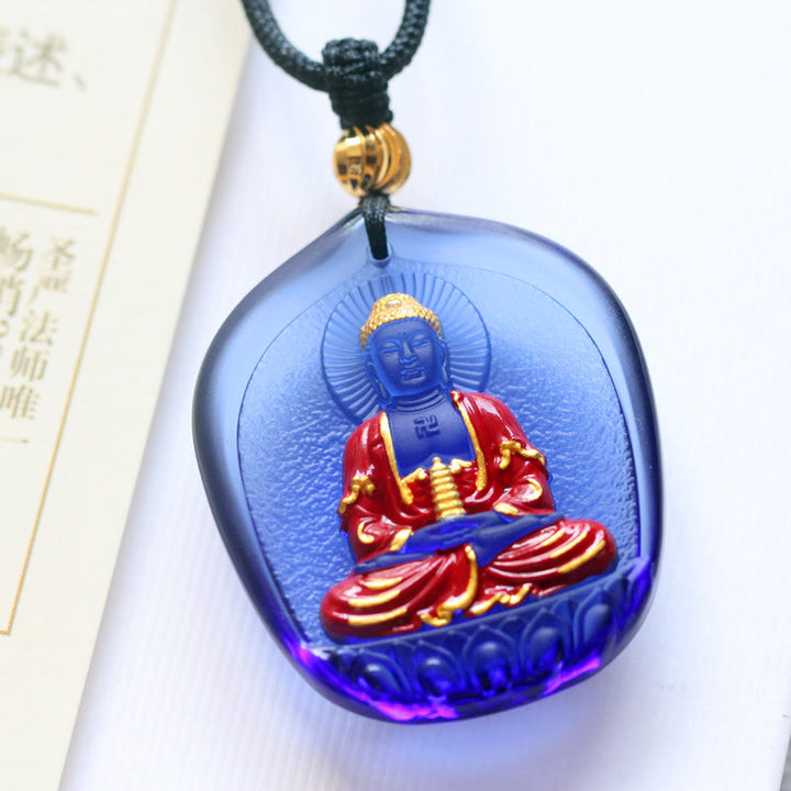 Buddha Stonesチベット薬師如来 劉備 水晶 慈悲のネックレス ペンダント - パゴダ薬師如来 - image 7