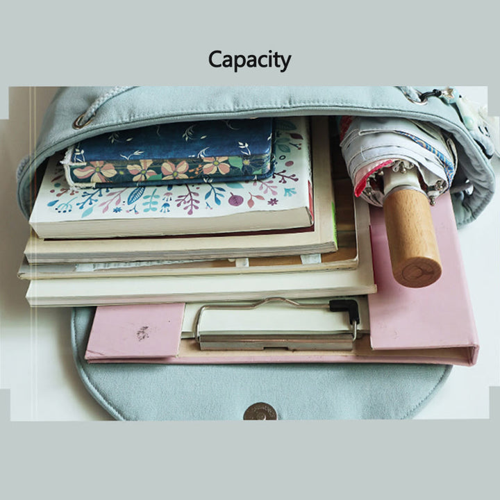 Buddha Stonesハンドメイド刺繍入り大容量キャンバスバックパック - image 3