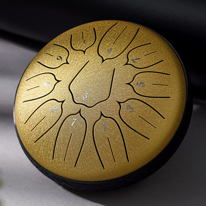 Buddha Stonesスチールタンドラム サウンドヒーリング 瞑想 ヨガ ロータスドラムキット 11音 6インチ
