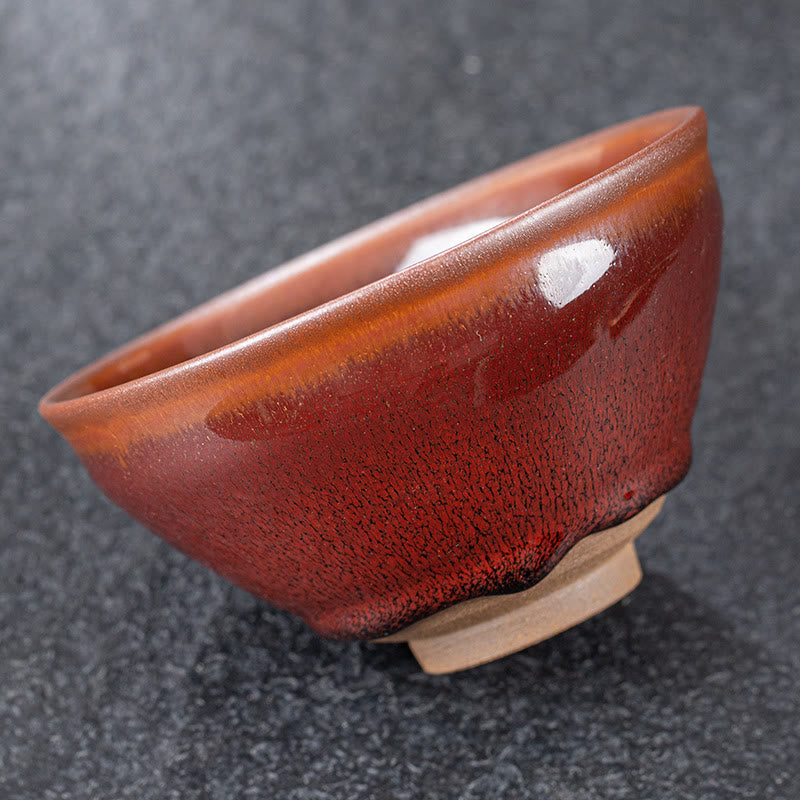 Buddha Stonesヴィンテージレッドブラウン中国Jianzhan磁器ティーカップカンフーティーカップ