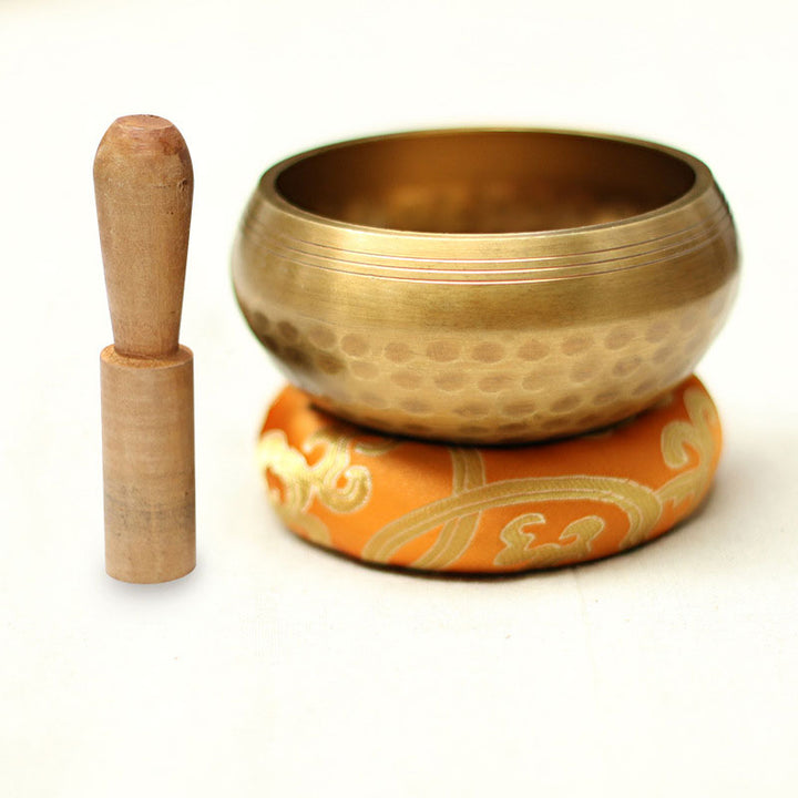 Buddha Stones リラクゼーションとマインドフルネス瞑想のための手作りチベットサウンドボウルシンギングボウルセット - image 10