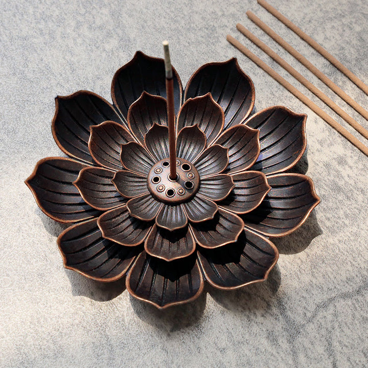 Buddha Stonesクリエイティブ六穴蓮香炉