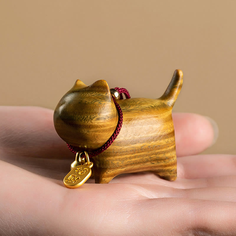 Buddha Stones黒檀緑 白檀 招き猫 福 キャラクター幸運繁栄ベル バランス 車 吊り下げ 飾り - image 12