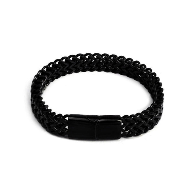 Buddha Stones魚鱗 磁気バックル チタン鋼 バランスブレスレット バングル