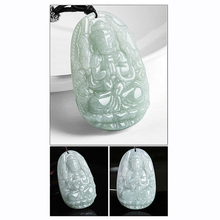 Buddha Stones十二支誕生仏翡翠 富と繁栄のネックレスペンダント - image 19