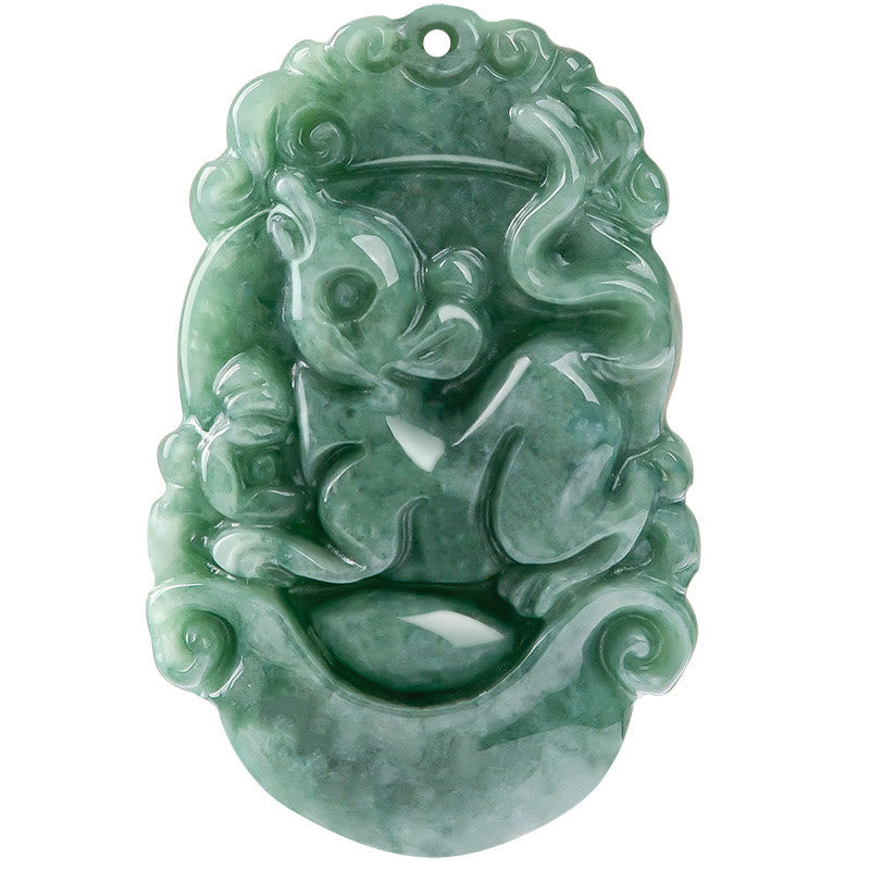 Buddha Stones天然翡翠12星座繁栄ネックレスペンダント - image 15