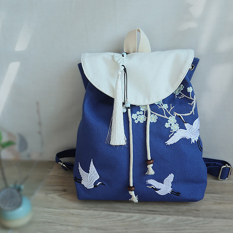 Buddha Stonesハンドメイド刺繍入り大容量キャンバスバックパック - image 23