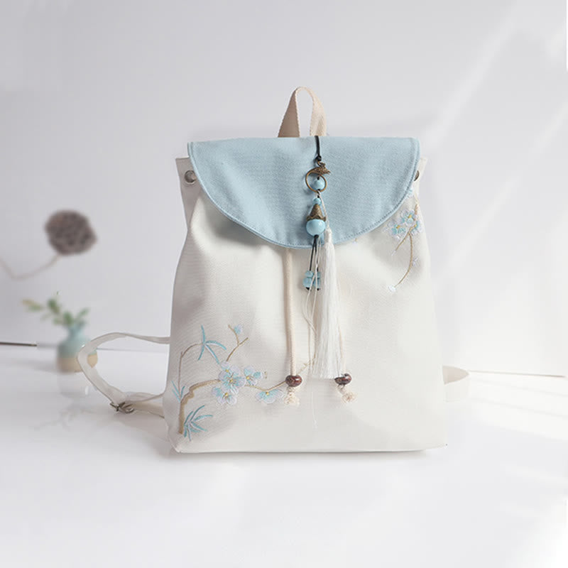 Buddha Stonesハンドメイド刺繍入り大容量キャンバスバックパック - image 50