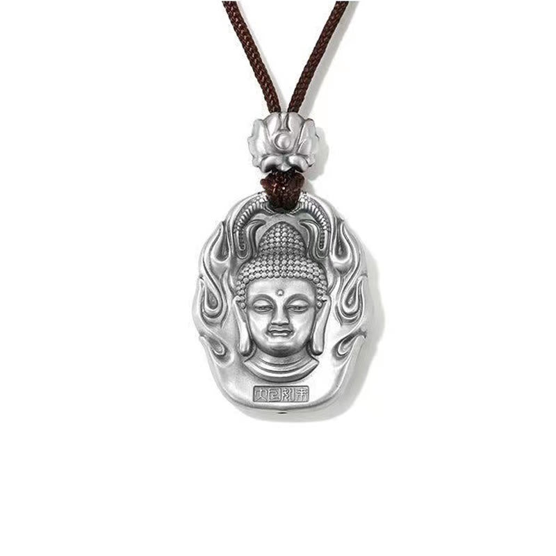 Buddha Stones十二支誕生仏オーム・マニ・パドメ・フムフム 蓮の慈悲のネックレスペンダント - image 7