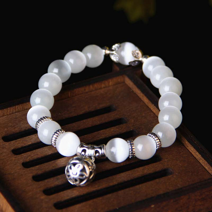 Buddha Stonesチベットキャッツアイ幸運ブレスレット