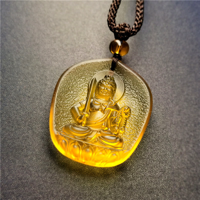 Buddha Stones十二支誕生仏の祝福 劉里 クリスタル 慈悲のネックレス ペンダント - 雄鶏-アカラナタ（ペンダントサイズ：約4.5×3.8×1cm） - image 3