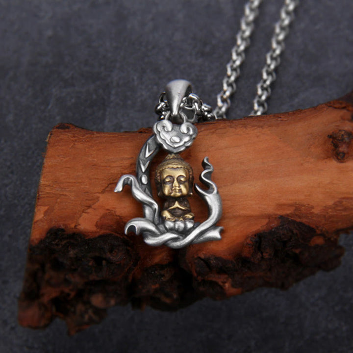Buddha Stones925スターリングシルバー 禅ブッダ如意ハンドル慈悲のネックレスペンダント - image 2