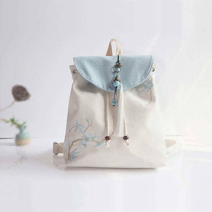 Buddha Stonesハンドメイド刺繍入り大容量キャンバスバックパック - image 49