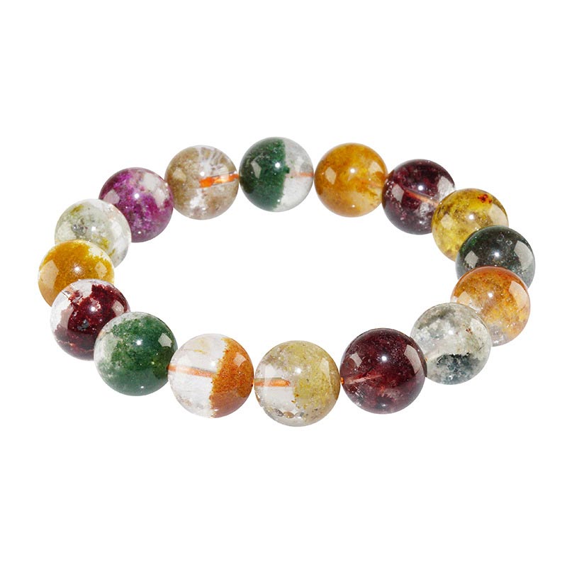 Buddha Stones天然各種宝石クリスタルラブブレスレット