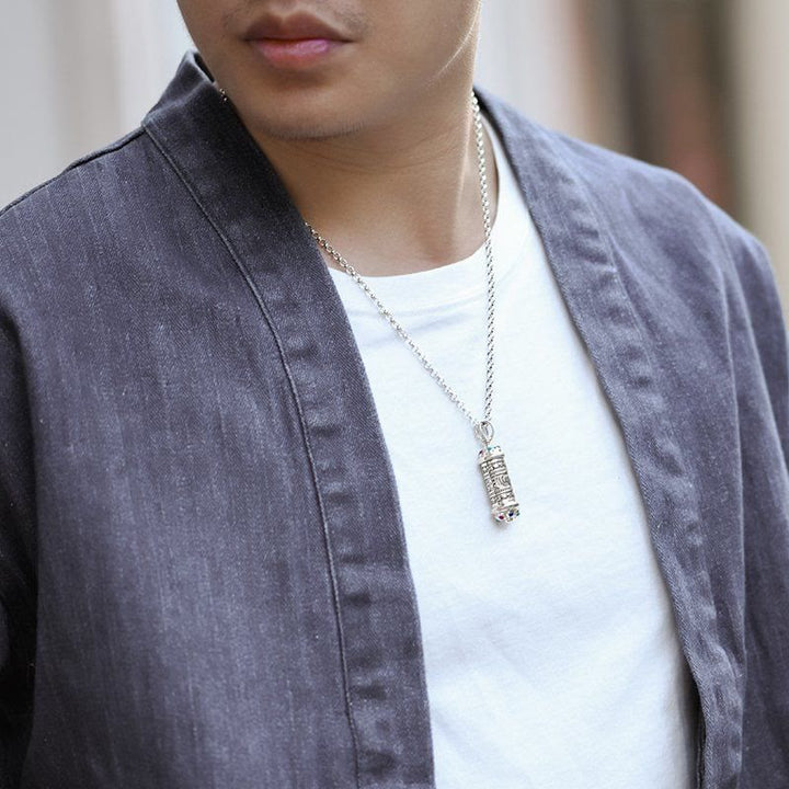 Buddha Stonesチベットオーム・マニ・パドメ・フムフォーカス ネックレス ペンダント - image 4