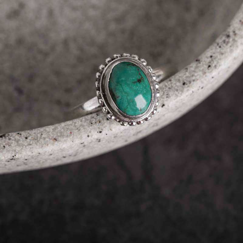 Buddha Stones925スターリングシルバー ターコイズ ウィズダムラブリング