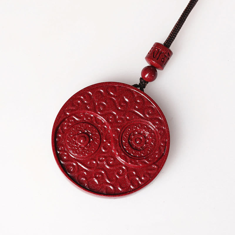 Buddha Stones辰砂 陰陽 邪悪な霊を寄せ付けないネックレスペンダント - image 4
