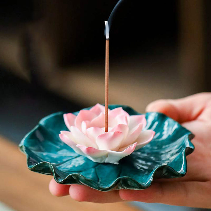 Buddha Stonesチベット 蓮の祝福 香炉 装飾