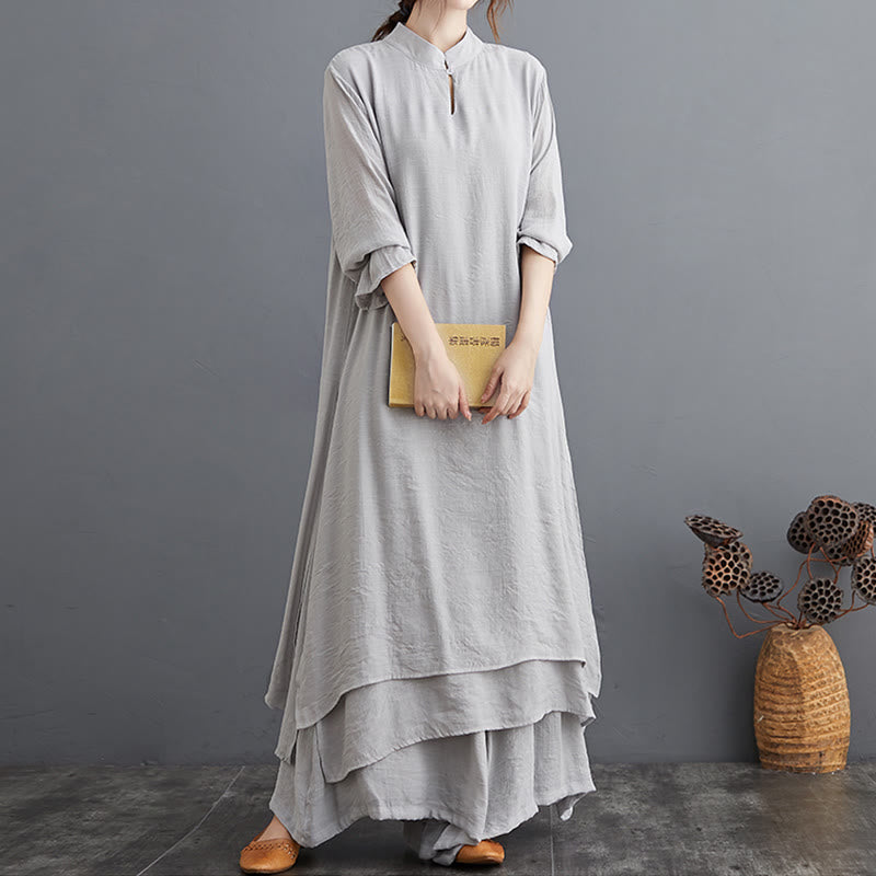 Buddha Stonesシンプルな模様 瞑想 祈り スピリチュアル 禅 ヨガウェア レディースセット - image 15