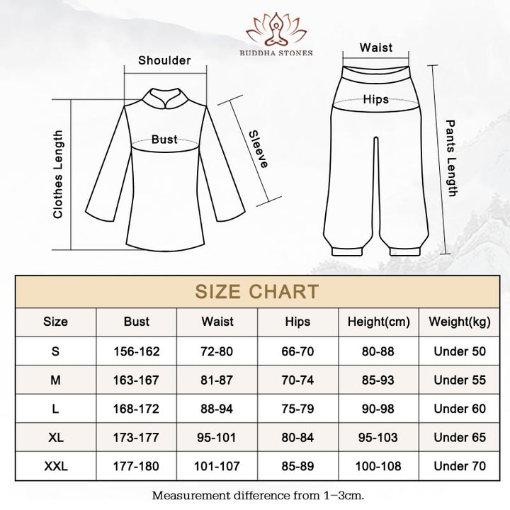 Buddha Stones禅 練習 ヨガ 瞑想 祈り Vネックデザイン ユニフォーム コットンリネン 服 レディース セット - image 17