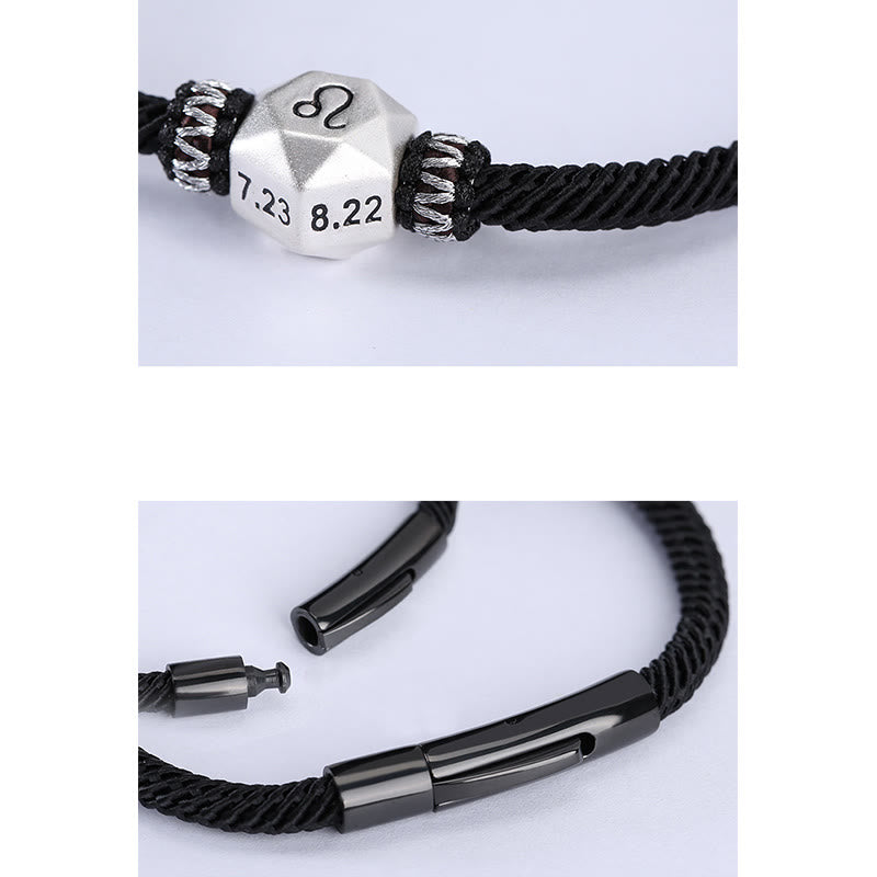 Buddha Stones999スターリングシルバー 12星座守護ハンドメイドストリングブレスレット