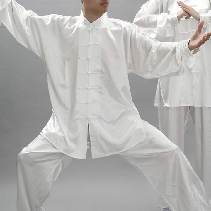 Buddha Stonesシンプルな柄 瞑想 祈り スピリチュアル 禅 太極拳 気功 練習 ユニセックス 服セット - 白 - 3XL-US/UK/AU/EUサイズ対応- 2XL - image 10