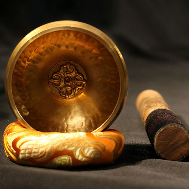 Buddha Stones リラクゼーションとマインドフルネス瞑想のための手作りチベットサウンドボウルシンギングボウルセット - image 1
