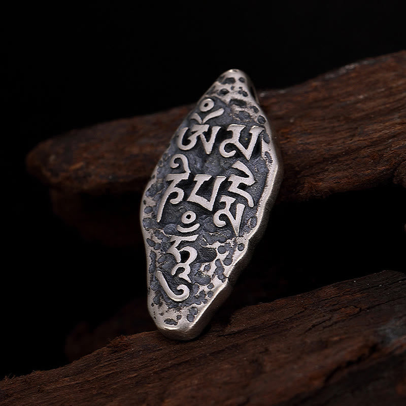 Buddha Stonesチベット 925 スターリングシルバーオーム・マニ・パドメ・フムドルジェヴァジュラ 彫刻 強さ ネックレス ペンダント - image 15