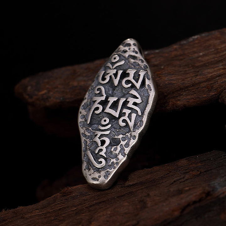 Buddha Stonesチベット 925 スターリングシルバーオーム・マニ・パドメ・フムドルジェヴァジュラ 彫刻 強さ ネックレス ペンダント - image 15