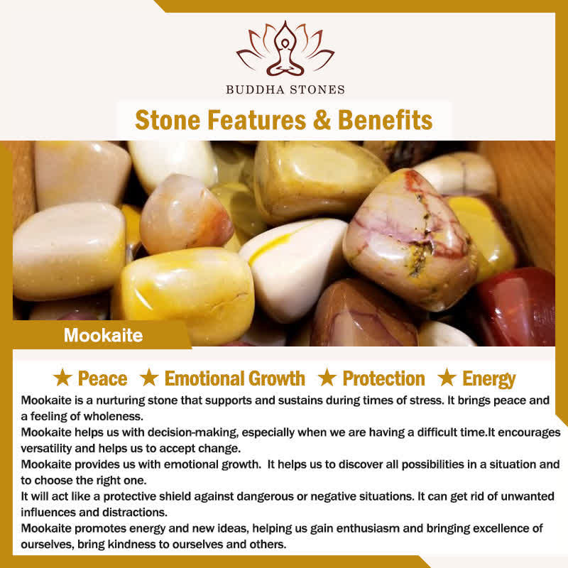 Buddha Stones 108Malaビーズ ムーカイト 感情成長ブレスレット タッセルネックレスペンダント